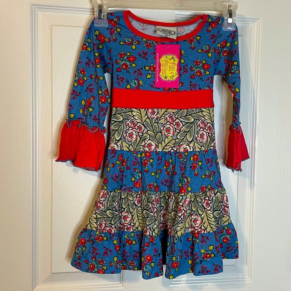 Flit & Flitter floral toddler dress sz 3T *NWT*